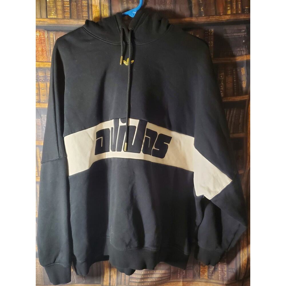Womens Size L Adidas Originals Ski Chic Retro Style Hoodie Black
